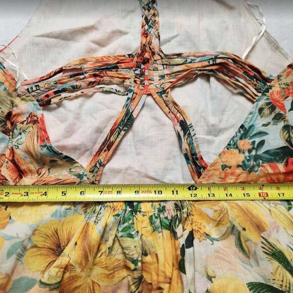 New women's XL Anthropologie x Pilcro halter tiered maxi dress - Picture 10 of 12